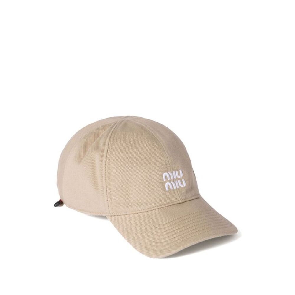 Miu Miu Women Logo Cotton Baseball Cap